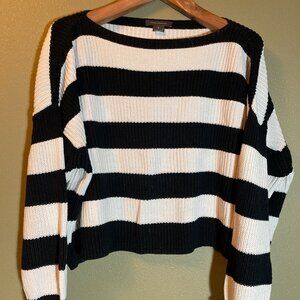 French Connection off shoulder 100% cotton sweater